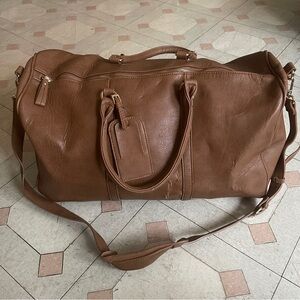 Sole Society Vegan Leather Weekender Bag